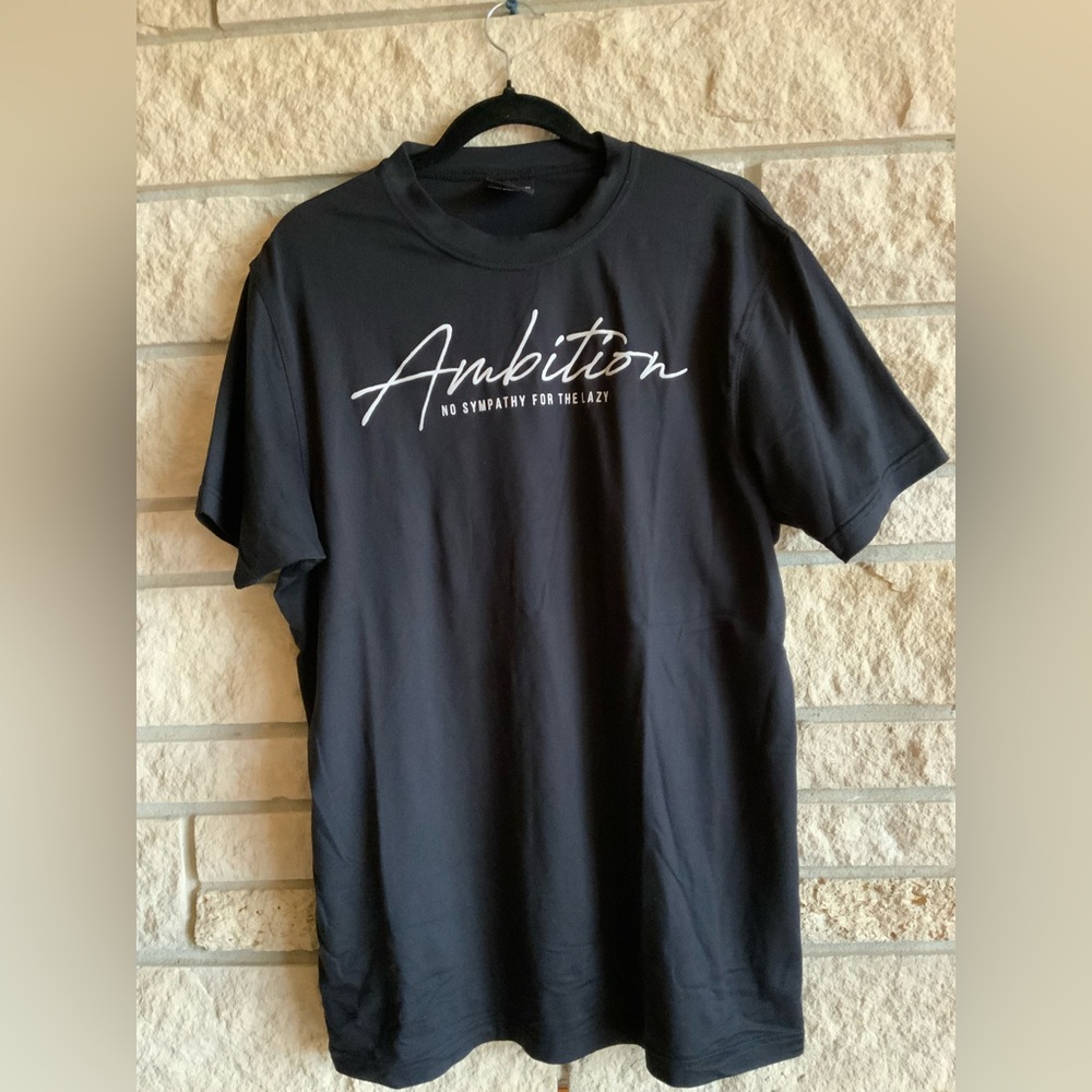 Men’s Ambition Black Short Sleeve Tee  XL
